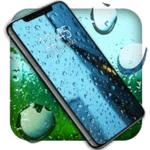 rain water live wallpaper android application logo